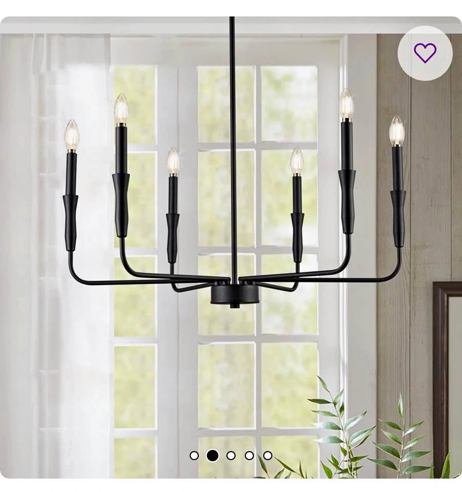 New- Black Chandelier