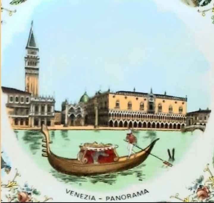 W. German Schirnding Bavaria Venezia Panorama Wall Plate - photo 2