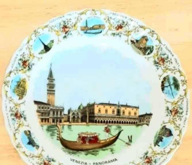 W. German Schirnding Bavaria Venezia Panorama Wall Plate - photo 3