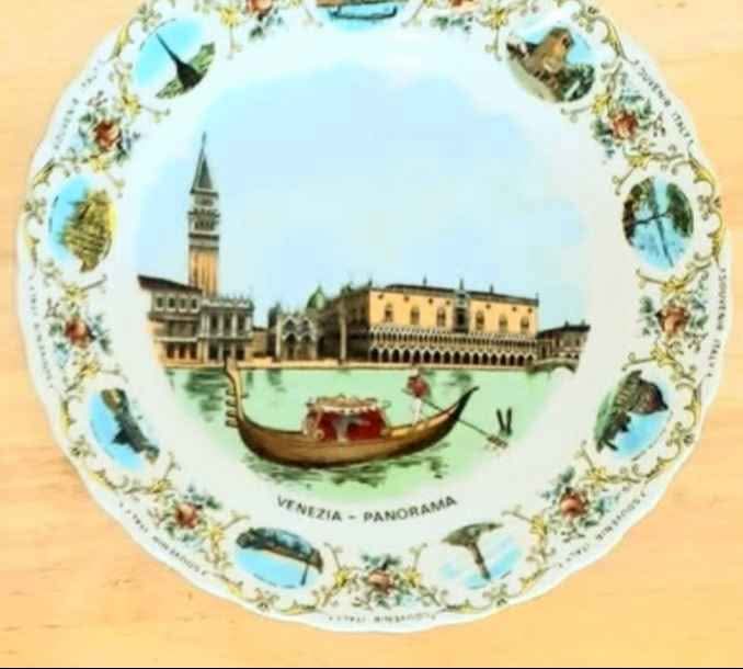 W. German Schirnding Bavaria Venezia Panorama Wall Plate - photo 4