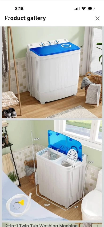 Brand new- Portable Twin Washing Machine - photo 3