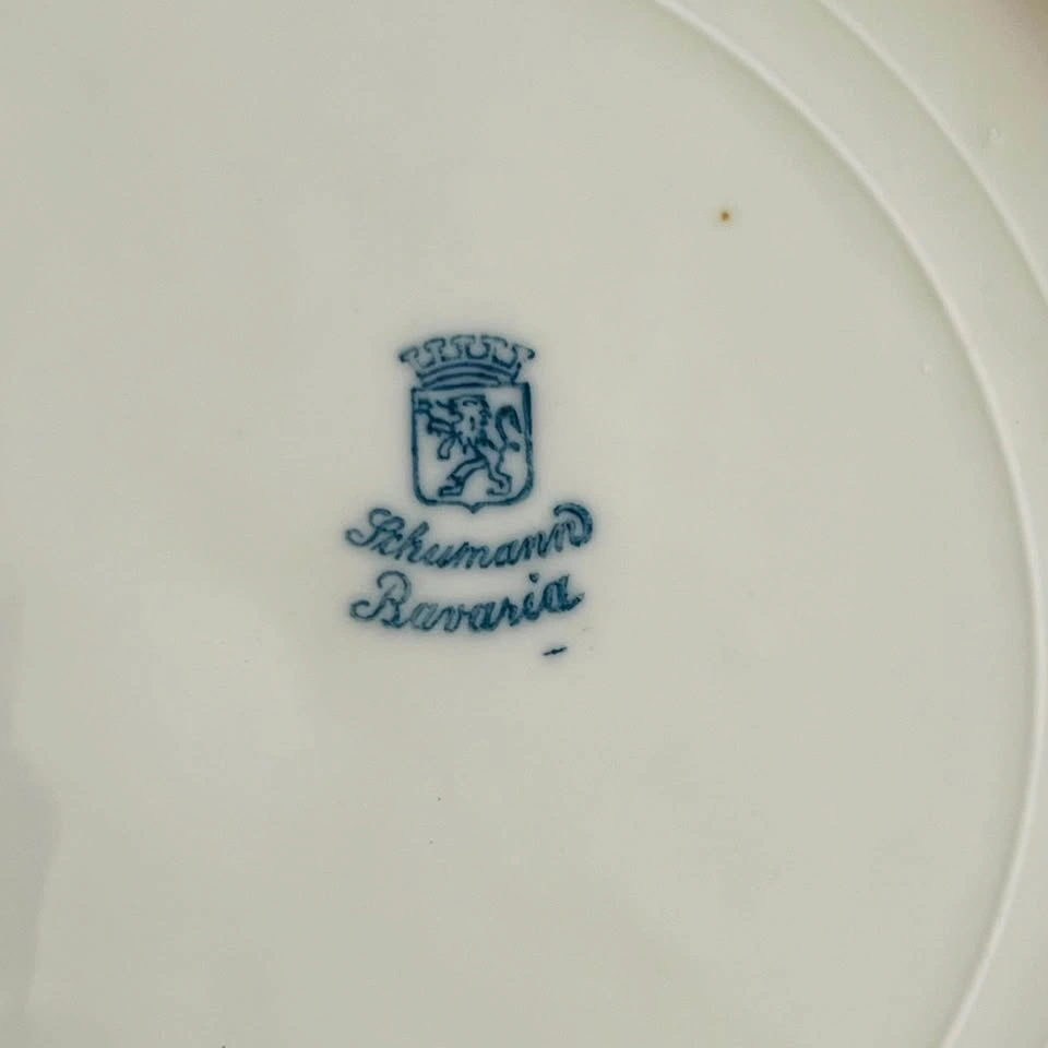 Schumann Bavaria Dresden Flowers 7.5” Plate Reticulated Scallope - photo 3