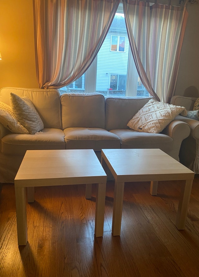 3 Beige Coffee & Side Tables For Sale! - photo 3