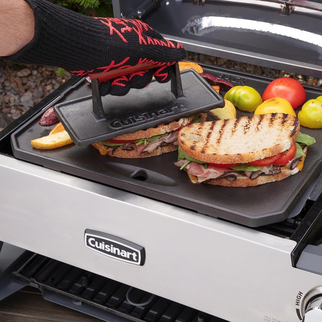 Brand New Cuisinart CGPR-221 Cast Iron Grill and Burger Press - photo 5
