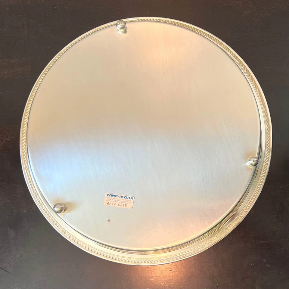 1977 W.M.F. IKORA Tarnish Resistant Silver-Plate Footed Tray - photo 4