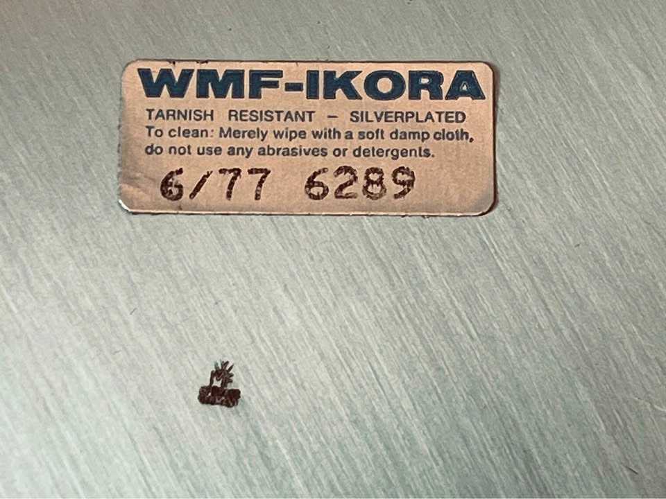 1977 W.M.F. IKORA Tarnish Resistant Silver-Plate Footed Tray - photo 5