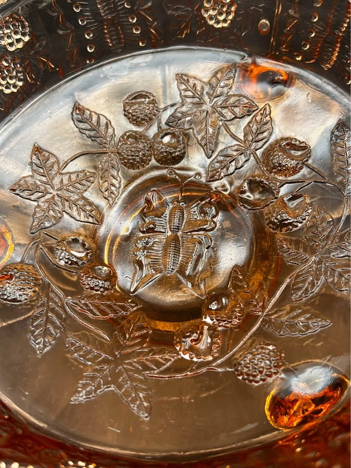 Pink Glass Footed Bowl - photo 4