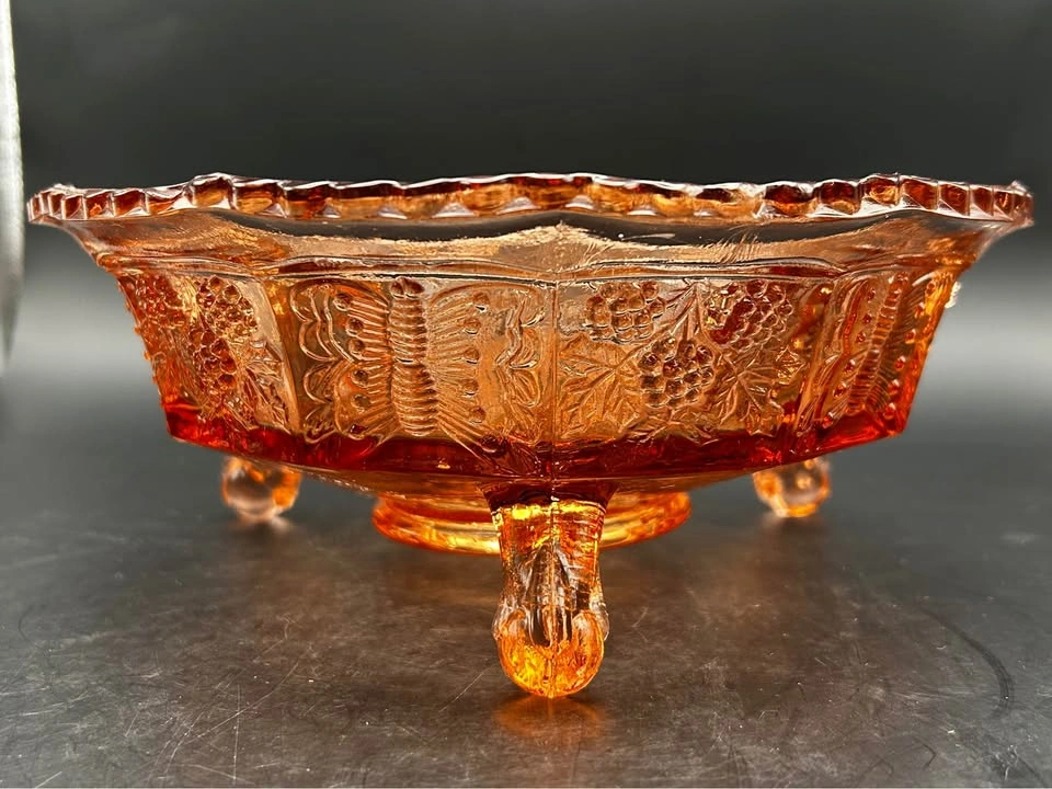Pink Glass Footed Bowl - photo 5