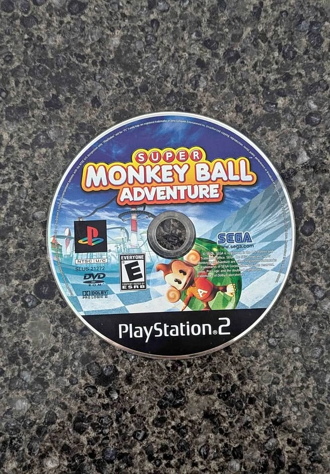 Super Monkey Ball Adventure (PlayStation 2 PS2) Tested Working D