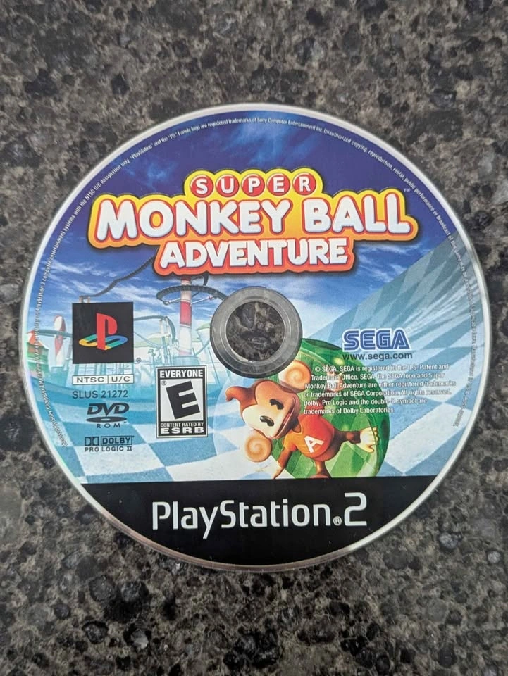 Super Monkey Ball Adventure (PlayStation 2 PS2) Tested Working D - photo 2