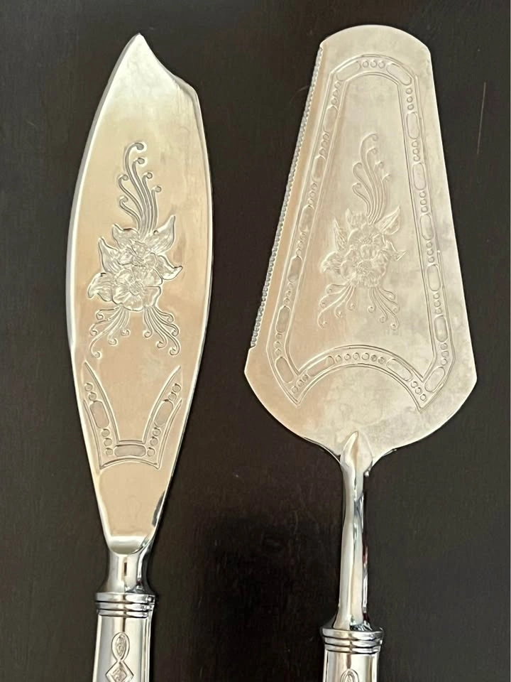 La S. Marco ARG 1000 Silver Plated 2-Piece Cake Server Set - photo 2