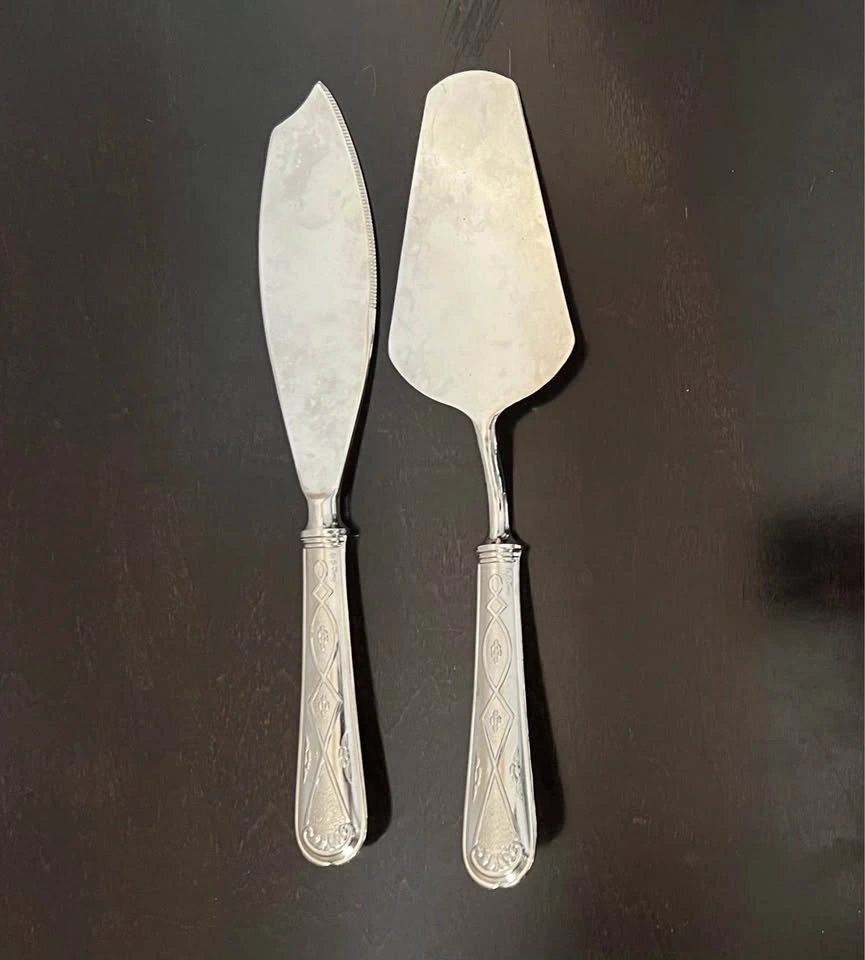 La S. Marco ARG 1000 Silver Plated 2-Piece Cake Server Set - photo 4