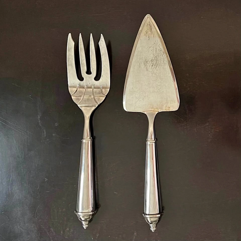 Vintage Towle Copenhagen Silver-plated Cake / Pie Server and For