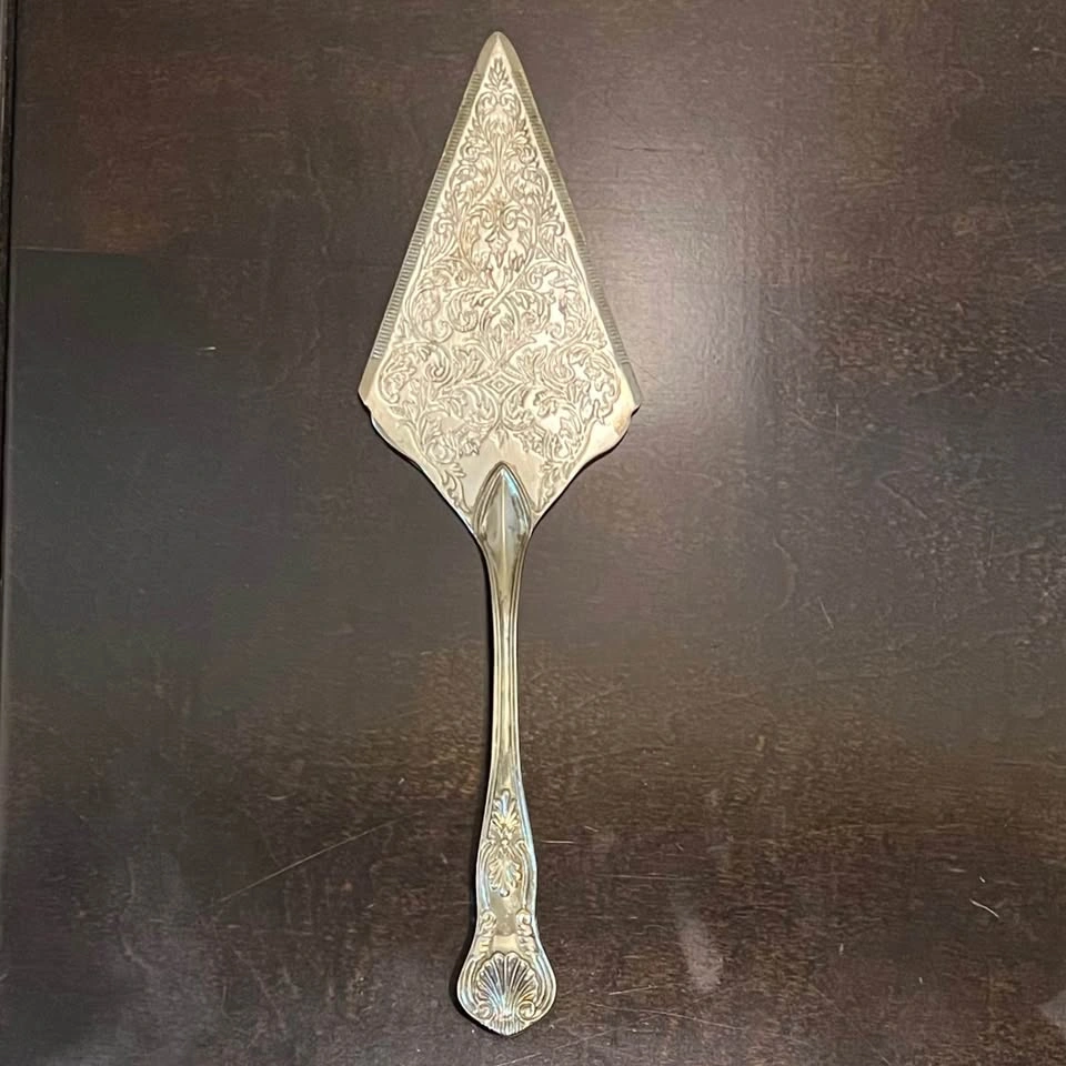 Vintage Silver-Plate Zinc Pie Server / Spatula / Cake Lifter - photo 2