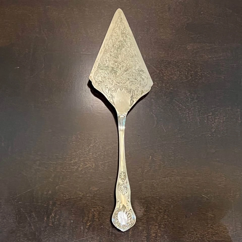 Vintage Silver-Plate Zinc Pie Server / Spatula / Cake Lifter - photo 4