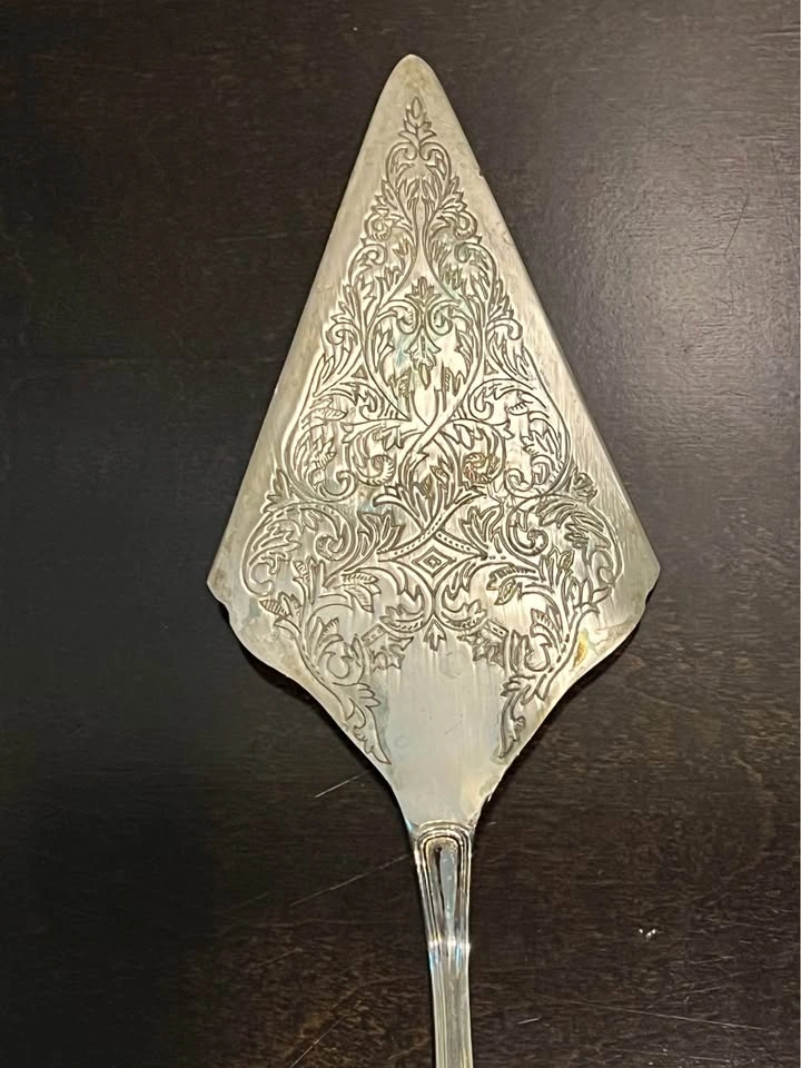 Vintage Silver-Plate Zinc Pie Server / Spatula / Cake Lifter - photo 5