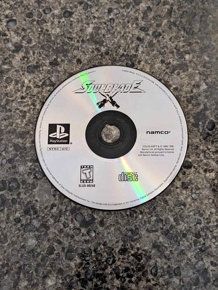 Soul Blade (Sony PlayStation 1, 1996) PS1 Game Disc Only