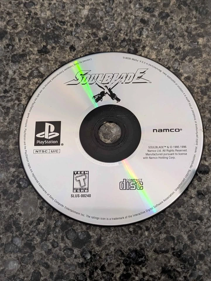 Soul Blade (Sony PlayStation 1, 1996) PS1 Game Disc Only - photo 2
