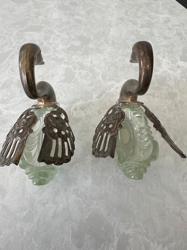 Pair of vintage swan open salt cellars - photo 2