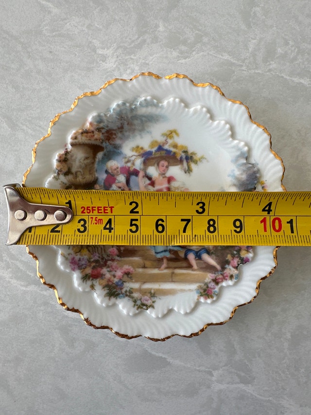 P. Limoges vintage porcelain cabinet plate - photo 4