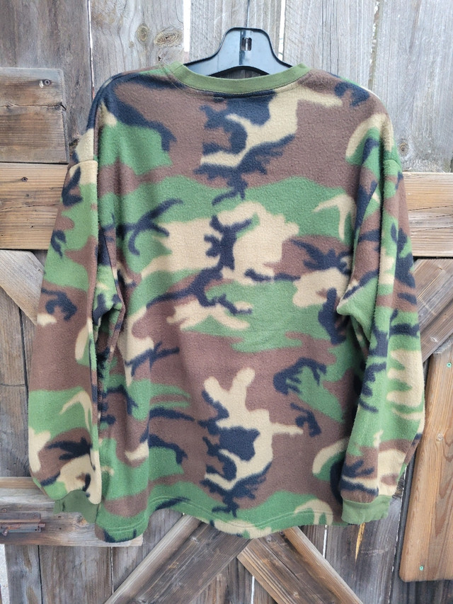 Vintage Y2K Nucci Camo Fleece Pullover Sweater L - photo 2
