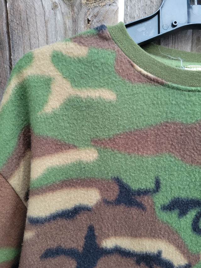 Vintage Y2K Nucci Camo Fleece Pullover Sweater L - photo 4