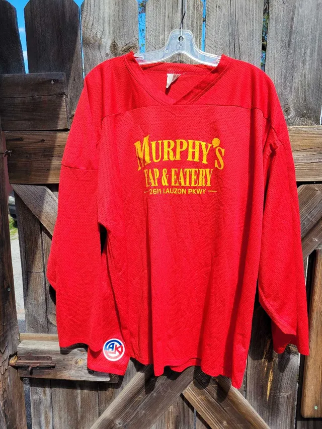 Vintage mens Hockey Jersey Murphy's Tap & Eatery. Size XL thumbnail
