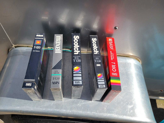 Blank VHS tapes sealed brand new