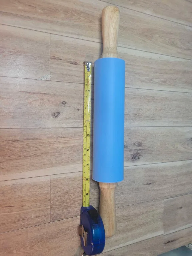 Silicone Rolling Pin for Baking 20cm Blue thumbnail