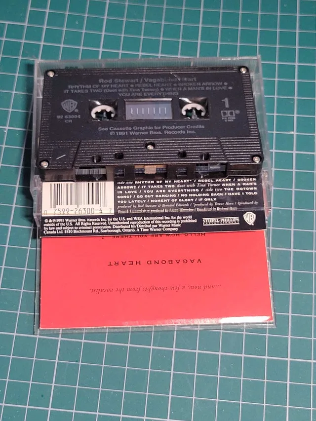 Vagabond Heart by Rod Stewart (Cassette, Mar-1991) image indicator(3)