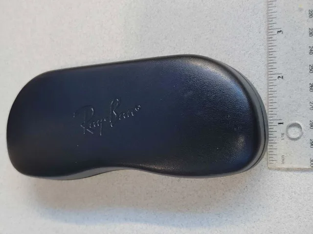 Ray-Ban Sunglasses Hard Case Bausch Lomb Black Glasses Holder image indicator(2)