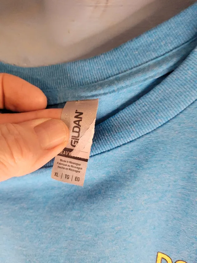 Joe Blow t-shirt graphics front and back on a Gildan shirt image indicator(3)