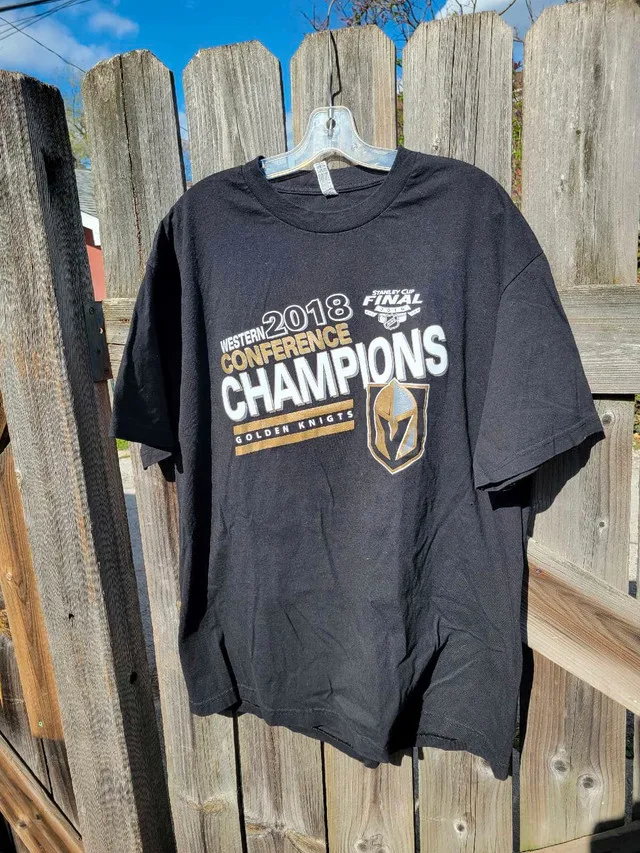 NHL Las Vegas Golden Knights 2018 championship t-shirt. Xl thumbnail