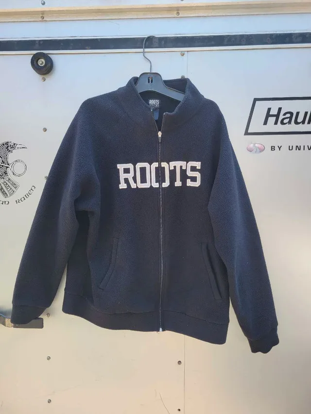 Vintage ROOTS Athletic fleece full zip men's XXL. Sweater thumbnail