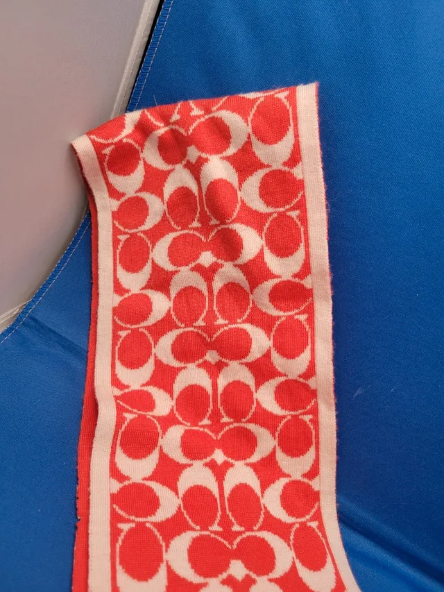 Vintage COACH scarf with great color and graphics thumbnail