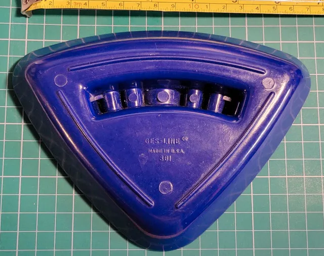 Vintage GES-LINE 361 Melamine purple corner ashtray image indicator(2)