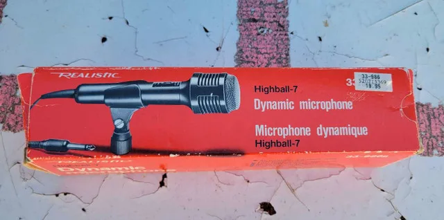 Vintage Realistic Highball 7 Microphone 33-986 Untested thumbnail