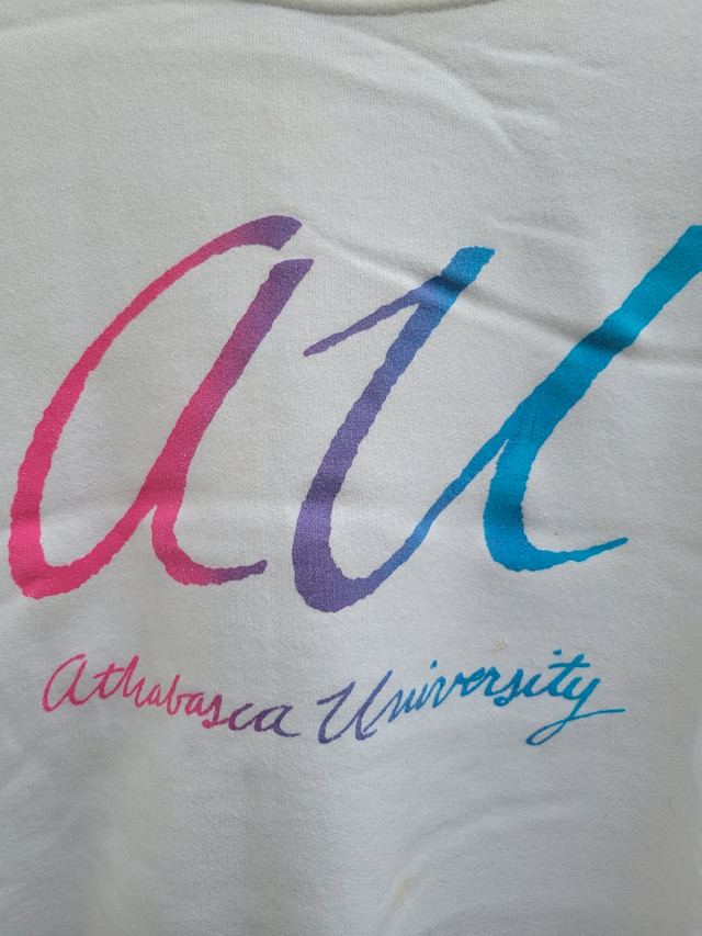 Vintage Athabasca University Varsity crew neck sweatshirt - photo 5