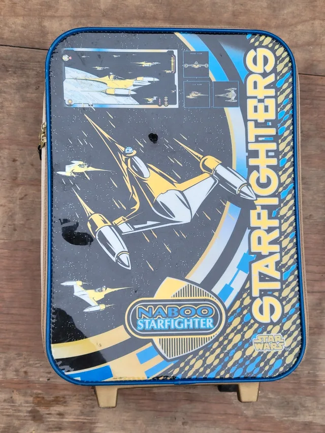 Star Wars Naboo Starfighter carry on child's suitcase . thumbnail