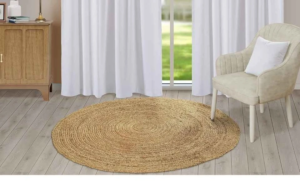 Brand new Jute Area Rug 6ft - Natural Fiber Round Handmade - photo 2
