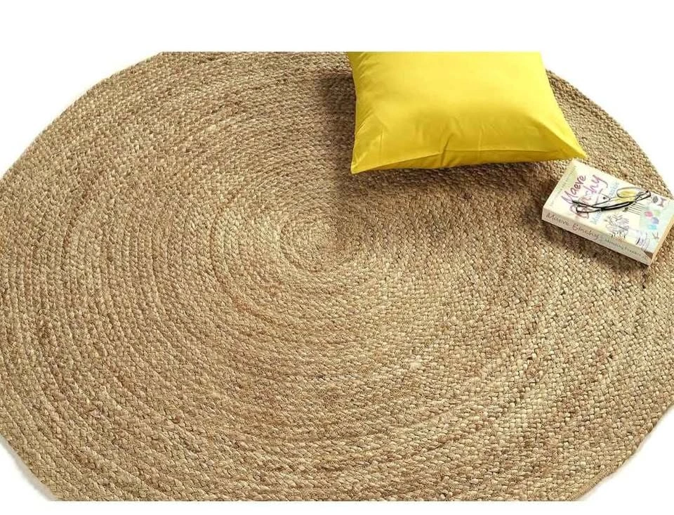 Brand new Jute Area Rug 6ft - Natural Fiber Round Handmade - photo 5
