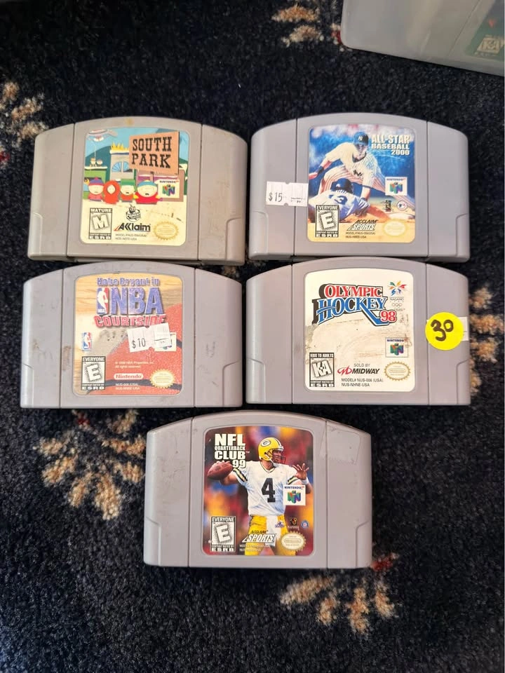 Nintendo 64 Console with Controller and 5 Games - photo 2