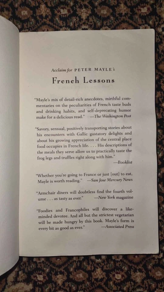 French Lessons by bestselling author Peter Mayle - photo 2