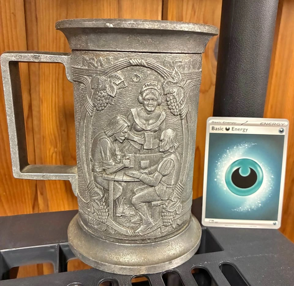 Vintage Castleware Pewter Beer Stein from Spain