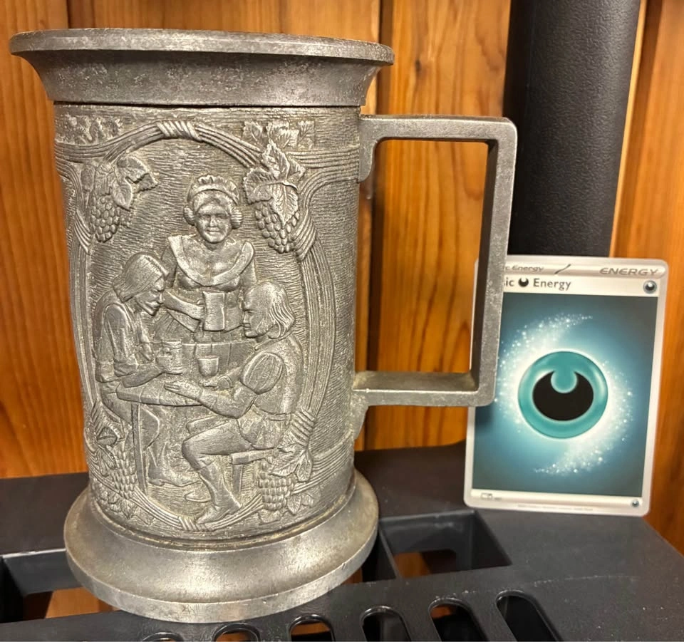 Vintage Castleware Pewter Beer Stein from Spain - photo 2