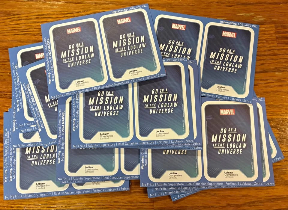 Marvel Loblaws Go On A Mission Sheets