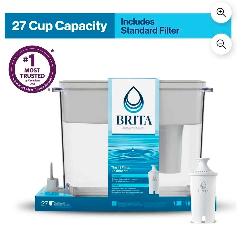 Brita water filter dispenser with 4 filter replacements