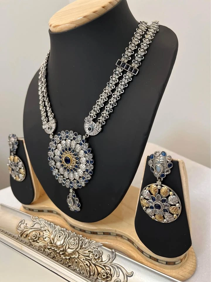 Diwali: Jewellery Set (German Silver) - photo 2