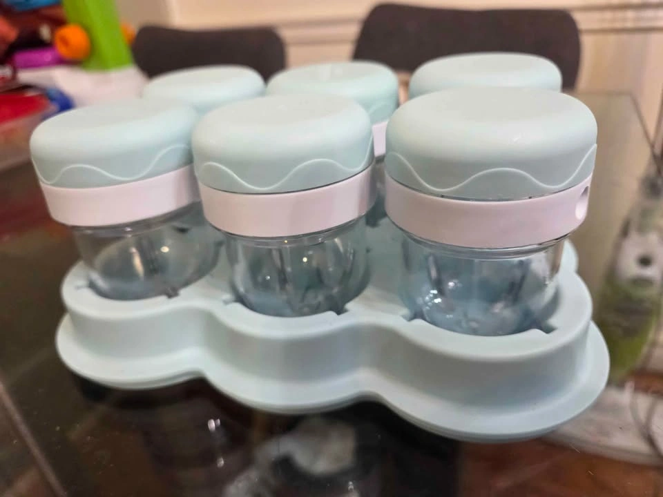 Baby food storage containers with tray - photo 2