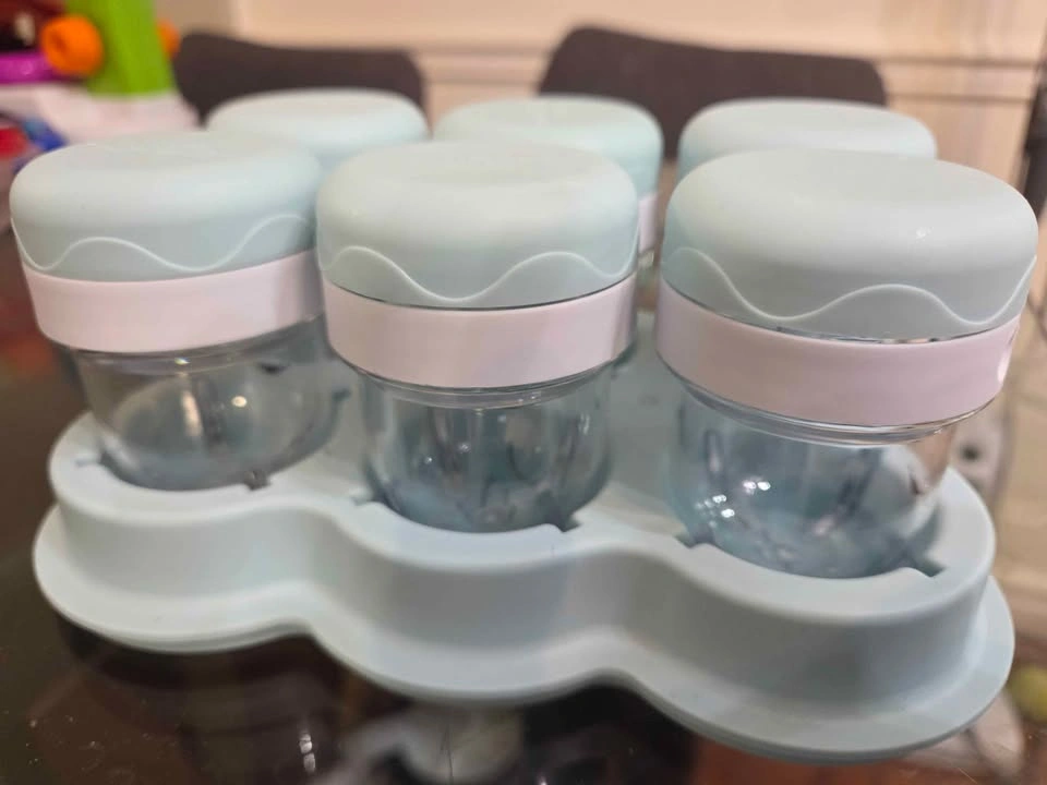 Baby food storage containers with tray - photo 3